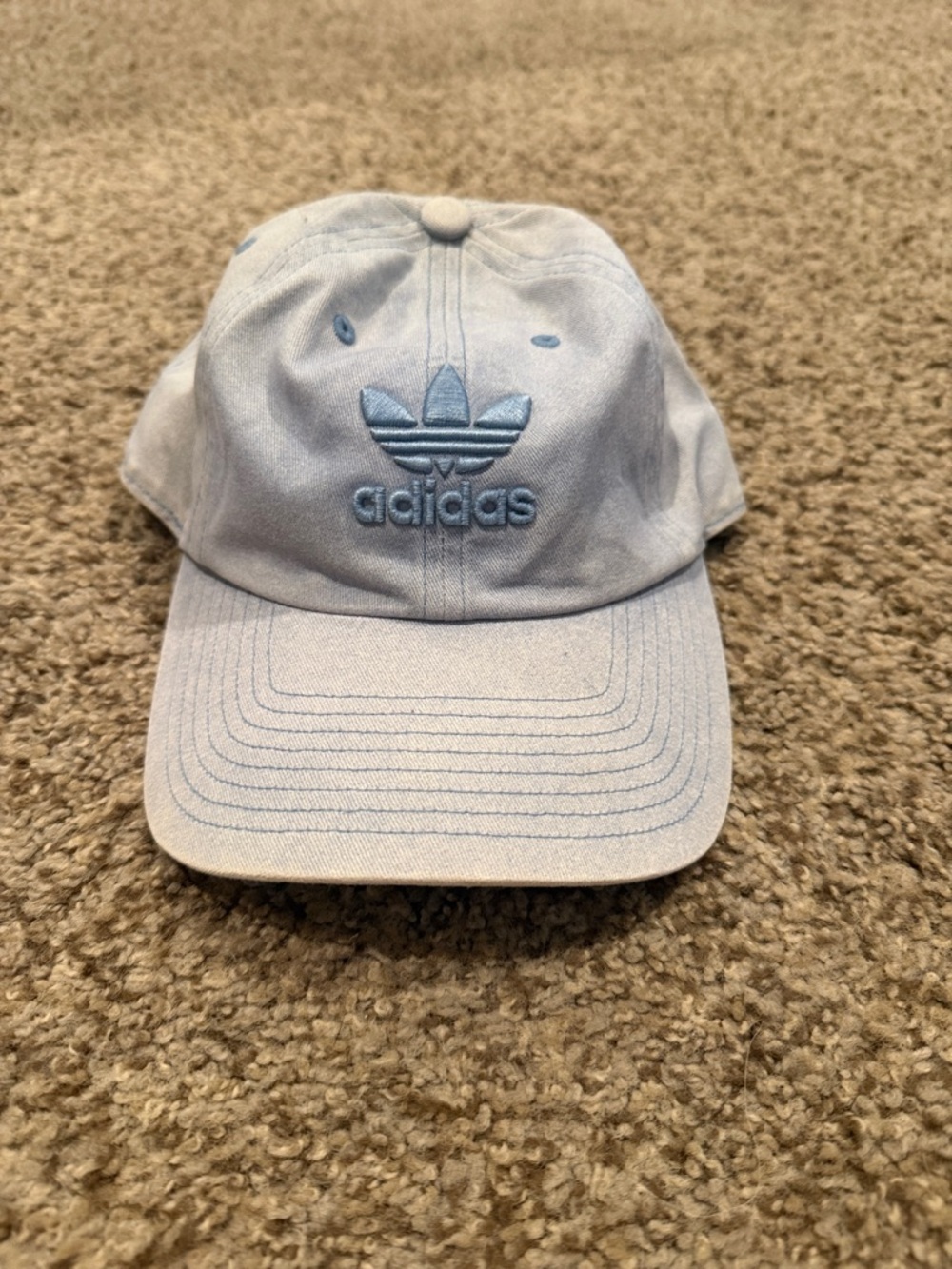 adidas Kids Pastel Blue Trefoil Cap